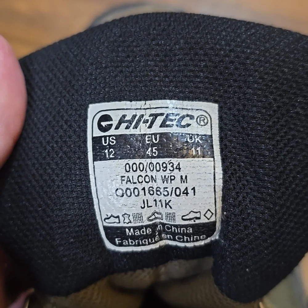 Hi-Tec Lace Up Waterproof Hiking Boots Falcon WP